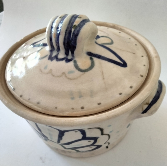 Vintage ceramic pot with lid - Picture 5 of 7